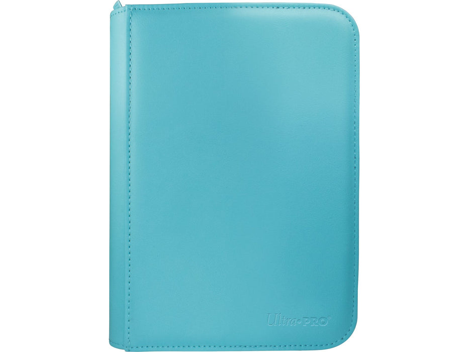 Supplies Ultra Pro - 4 Pocket Zip Binder Pro - Vivid - Light Blue - Cardboard Memories Inc.