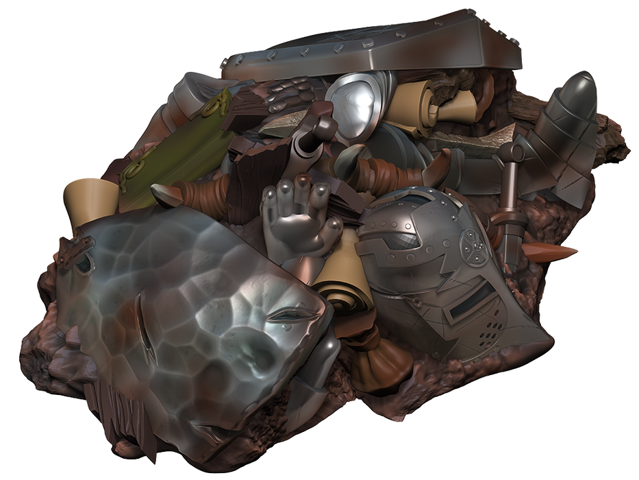 Role Playing Games Wizards of the Coast - Dungeons and Dragons - Icons of the Realms - Adventure in a Box - Wererat Den - Cardboard Memories Inc.