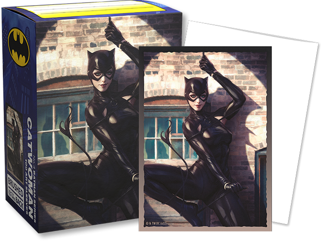 Supplies Arcane Tinmen - Dragon Shield Art Sleeves - Standard Size - Brushed Art - Catwoman - Package of 100 - Cardboard Memories Inc.