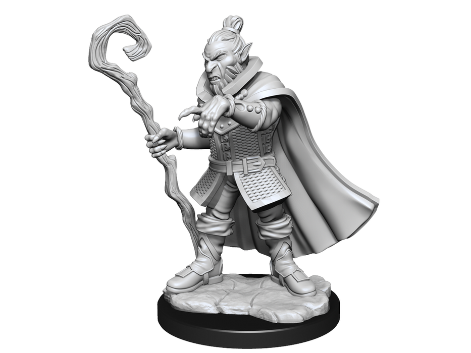 Role Playing Games Wizkids - Critical Roll - Unpainted Miniatures - Hobgoblin Wizard and Druid Male - 90389 - Cardboard Memories Inc.