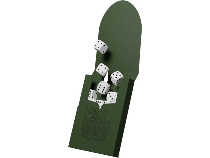 Supplies Arcane Tinmen - Dragon Shield - Cube Shell - Forest Green - Cardboard Memories Inc.
