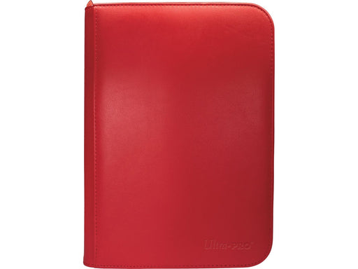 Supplies Ultra Pro - 4 Pocket Zip Binder Pro - Vivid - Red - Cardboard Memories Inc.
