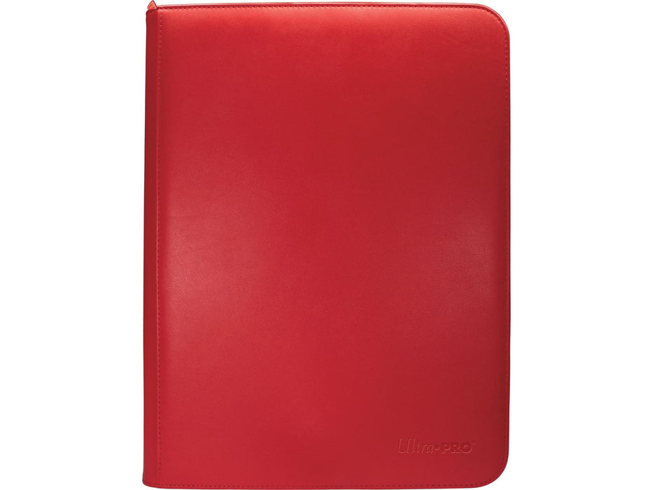 Supplies Ultra Pro - 9 Pocket Zip Binder Pro - Vivid - Red - Cardboard Memories Inc.