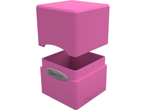 Supplies Ultra Pro - Satin Cube Trading Card Deck Box - Hot Pink - Cardboard Memories Inc.