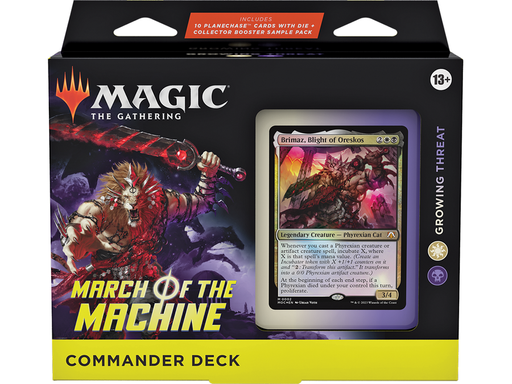 Trading Card Games Magic the Gathering - March of the Machine - Commander Deck - Growing Threat - Cardboard Memories Inc.