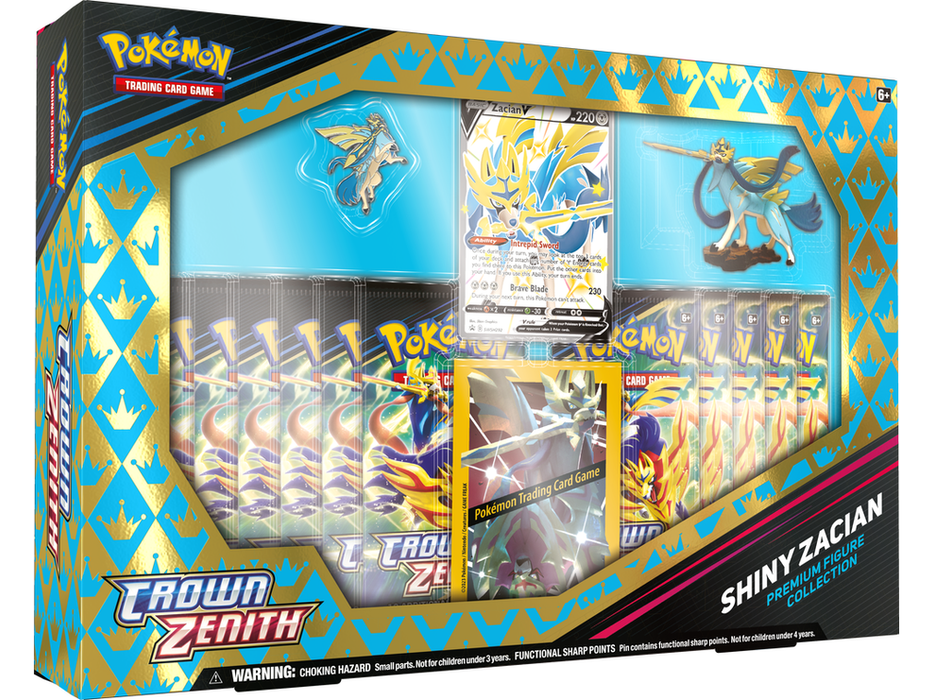 Trading Card Games Pokemon - Crown Zenith - Premium Figure Collection - Zacian - Cardboard Memories Inc.