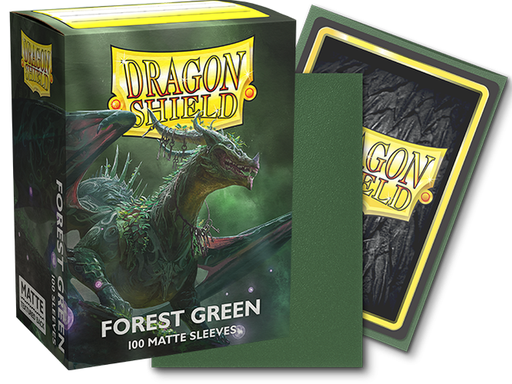 Supplies Arcane Tinmen - Dragon Shield Sleeves - Standard Size - Matte - Forest Green - Package of 100 - Cardboard Memories Inc.