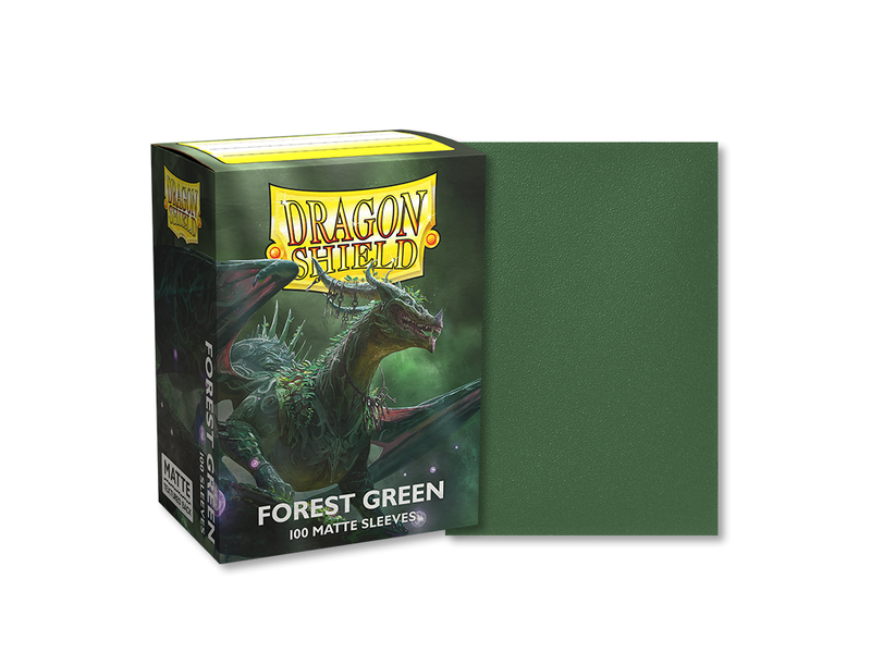 Supplies Arcane Tinmen - Dragon Shield Sleeves - Matte Forest Green - Cardboard Memories Inc.