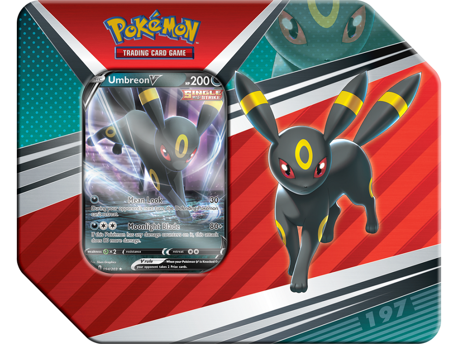 Trading Card Games Pokemon - V Heroes Tin - Umbreon - Cardboard Memories Inc.