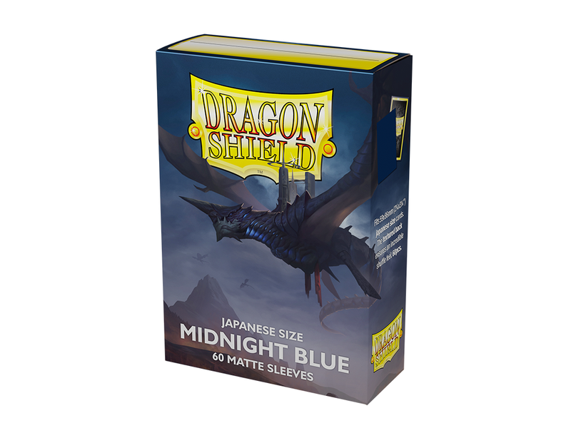 Supplies Arcane Tinmen - Dragon Shield Sleeves - Japanese Size - Matte - Midnight Blue - Package of 60 - Cardboard Memories Inc.