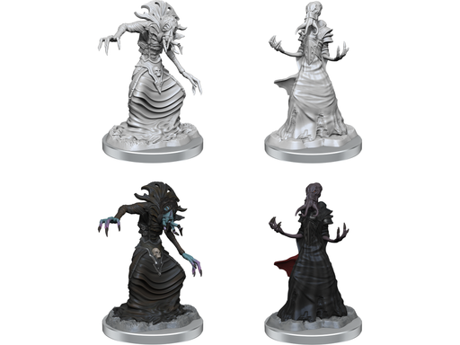 Role Playing Games Wizkids - Dungeons and Dragons - Unpainted Miniature - Nolzurs Marvellous Miniatures - Mind Flayers - 90527 - Cardboard Memories Inc.