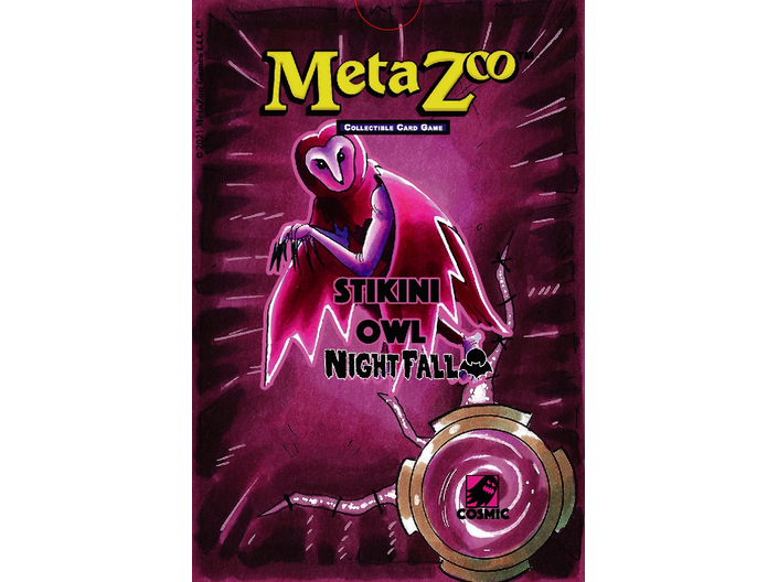 Trading Card Games Metazoo - Nightfall - 1st Edition - Theme Deck - Stikini Owl - Cardboard Memories Inc.