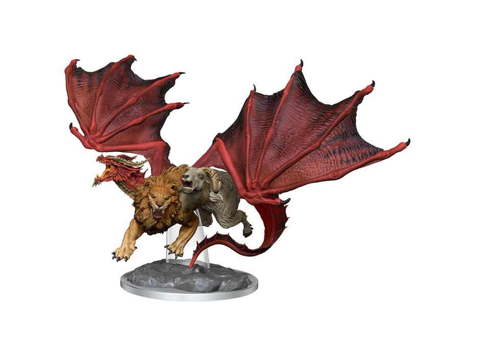 Role Playing Games Wizkids - Dungeons and Dragons - Unpainted Miniature - Nolzurs Marvellous Miniatures - Chimera - 90424 - Cardboard Memories Inc.