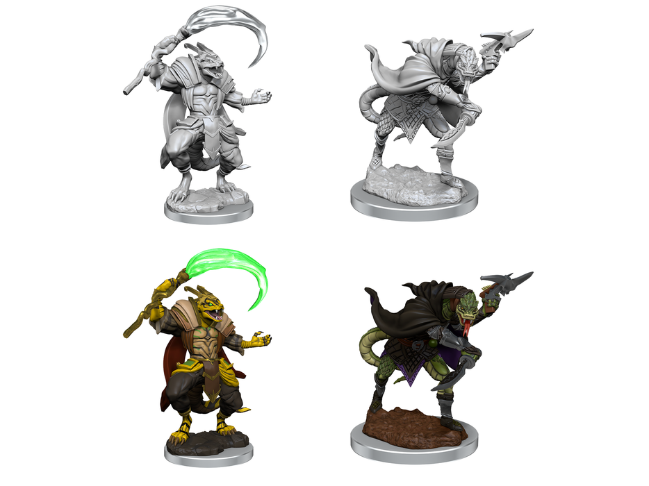 Role Playing Games Paizo - Pathfinder - Unpainted Miniatures - Deep Cuts - Serpentfolk - 90500 - Cardboard Memories Inc.