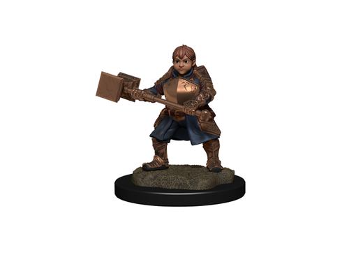Role Playing Games Wizkids - Critical Roll - Unpainted Miniatures - Dwarf Empire Fighter Female - 90383 - Cardboard Memories Inc.
