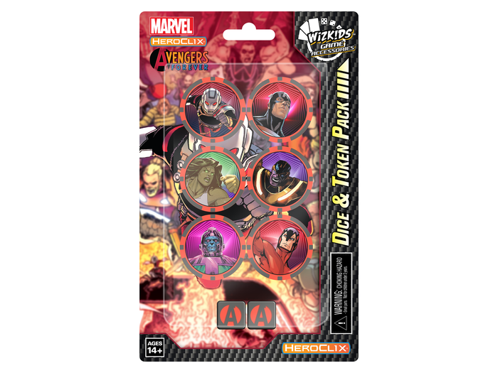 Collectible Miniature Games Wizkids - Marvel - HeroClix - Avengers Forever - Ant-Man - Dice and Token Pack - Cardboard Memories Inc.