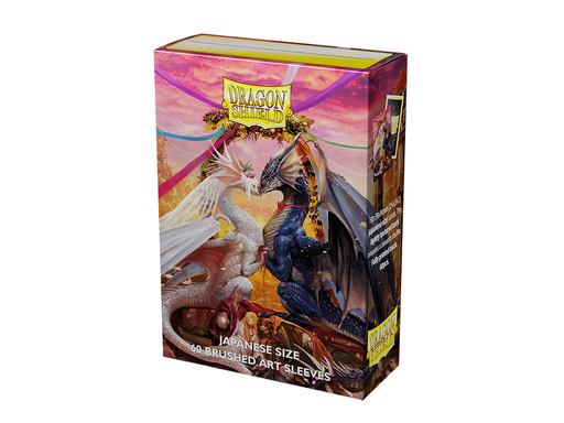 Supplies Arcane Tinmen - Dragon Shield Duel Sleeves - Valentines Dragon 2023 Matte Japanese Size - 60 Count - Cardboard Memories Inc.