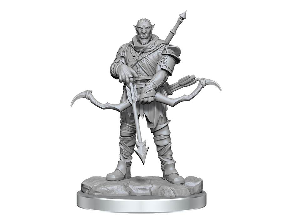 Role Playing Games Wizkids - Dungeons and Dragons - Unpainted Miniature - Nolzurs Marvellous Miniatures - Orc Ranger Male - 90484 - Cardboard Memories Inc.