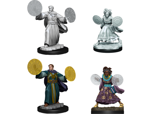 Role Playing Games Wizkids - Critical Roll - Unpainted Miniatures - Graviturgy Male and Chronurgy Female - 90391 - Cardboard Memories Inc.