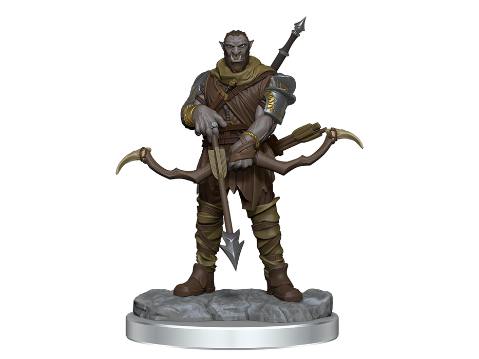 Role Playing Games Wizkids - Dungeons and Dragons - Unpainted Miniature - Nolzurs Marvellous Miniatures - Orc Ranger Male - 90484 - Cardboard Memories Inc.
