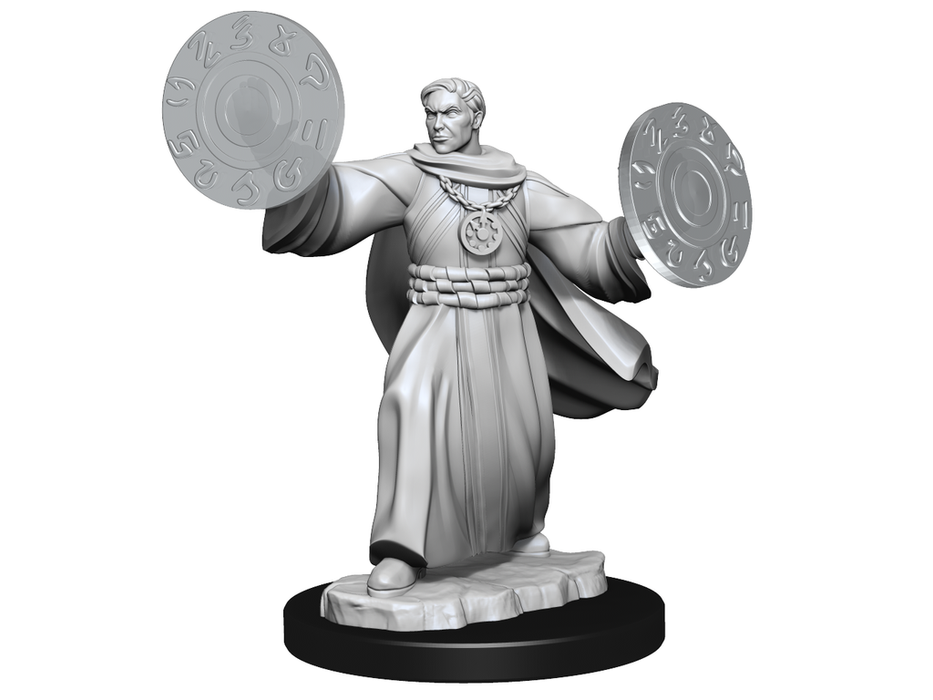 Role Playing Games Wizkids - Critical Roll - Unpainted Miniatures - Graviturgy Male and Chronurgy Female - 90391 - Cardboard Memories Inc.