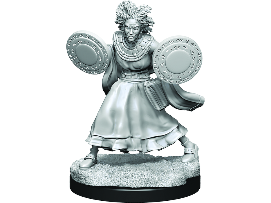 Role Playing Games Wizkids - Critical Roll - Unpainted Miniatures - Graviturgy Male and Chronurgy Female - 90391 - Cardboard Memories Inc.