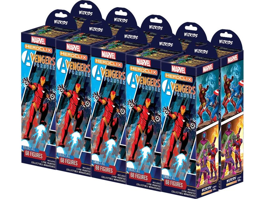 Collectible Miniature Games Wizkids - Marvel - HeroClix - Avengers Forever - Booster Brick - Cardboard Memories Inc.
