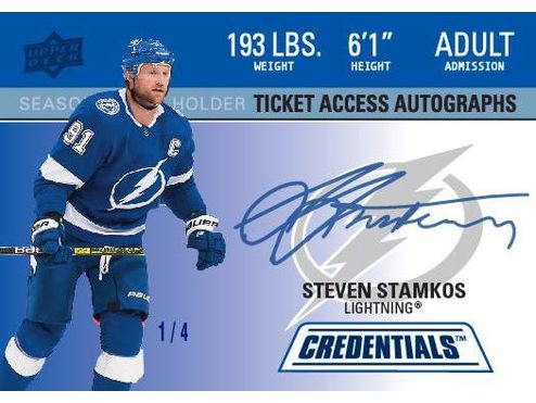 Sports Cards Upper Deck - 2021-22 - Hockey - Credentials - Hobby Box - Cardboard Memories Inc.