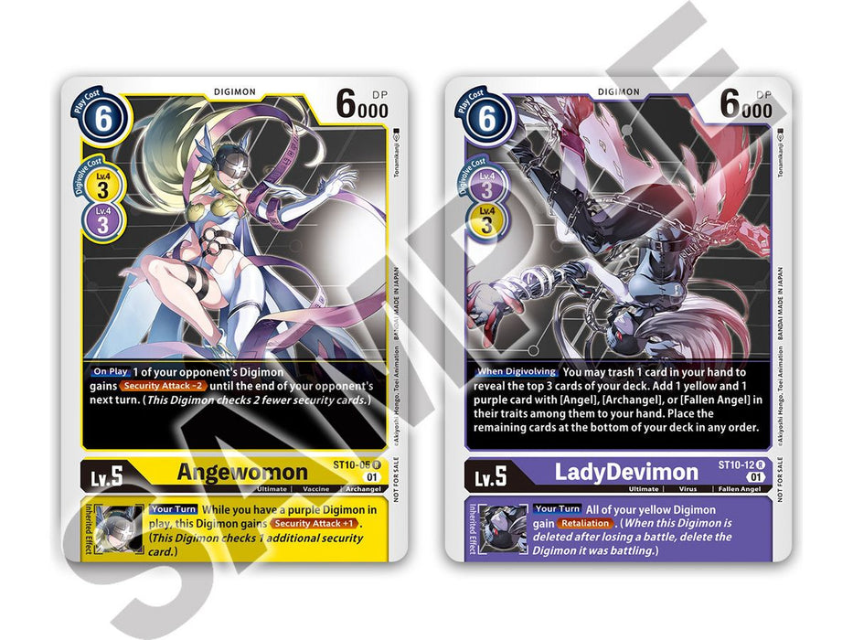 collectible card game Bandai - Digimon - Tamer Goods Set - Angewoman and Ladydevion - Cardboard Memories Inc.