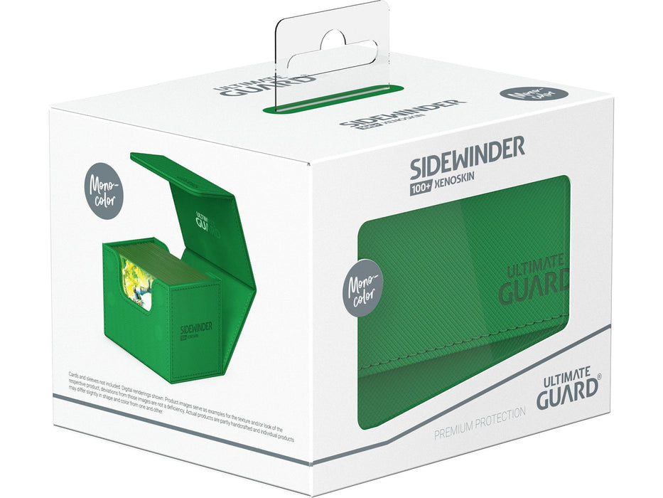 Supplies Ultimate Guard - Sidewinder - Monocolor - Green Xenoskin - 100 - Cardboard Memories Inc.