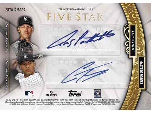 Sports Cards Topps - 2021 - Baseball - Five Star - Hobby Box - Cardboard Memories Inc.