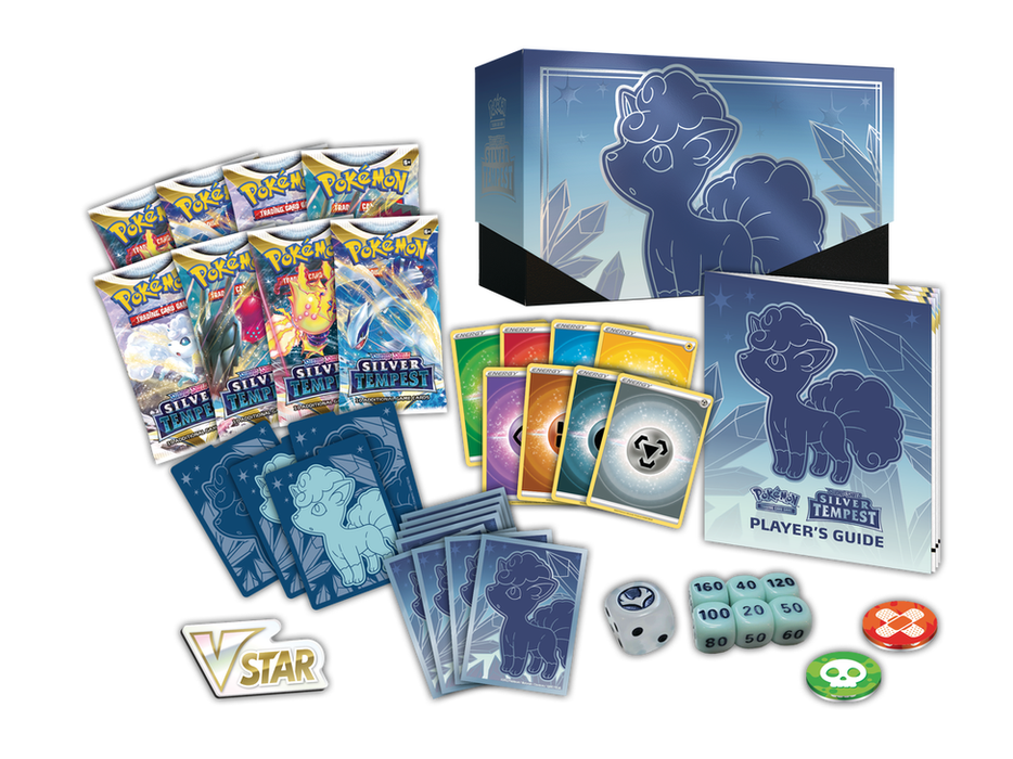 Trading Card Games Pokemon - Sword and Shield - Silver Tempest - Elite Trainer Box - Cardboard Memories Inc.