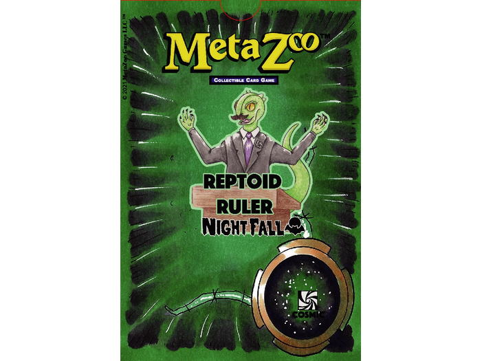 Trading Card Games Metazoo - Nightfall - 1st Edition - Theme Deck - Reptoid Ruler - Cardboard Memories Inc.