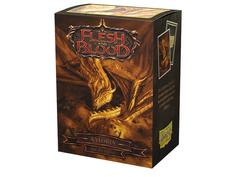 Supplies Arcane Tinmen - Dragon Shield Art Sleeves - Standard Size - Matte - Flesh and Blood - Kyloria - Package of 100 - Cardboard Memories Inc.