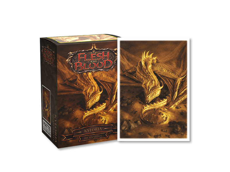 Supplies Arcane Tinmen - Dragon Shield Art Sleeves - Standard Size - Matte - Flesh and Blood - Kyloria - Package of 100 - Cardboard Memories Inc.