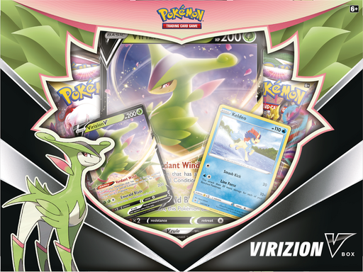 Trading Card Games Pokemon - 2022 - Virizion V - Trading Card Collection Box - Cardboard Memories Inc.