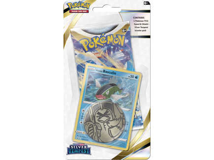 Trading Card Games Pokemon - Sword and Shield - Silver Tempest - Checklane Blister - Basculin - Cardboard Memories Inc.