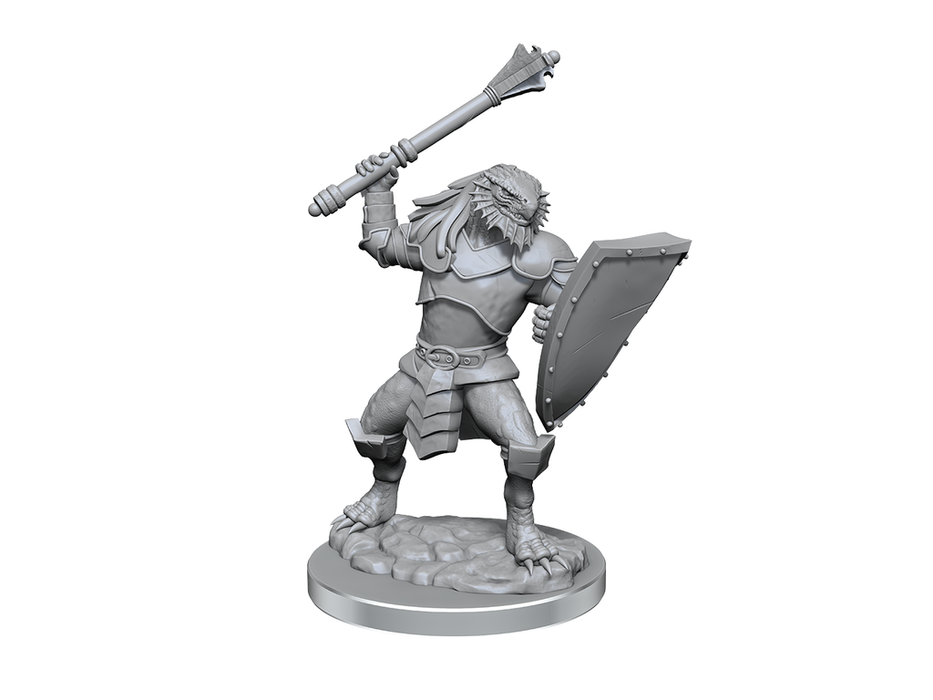 Role Playing Games Wizkids - Dungeons and Dragons - Unpainted Miniature - Nolzurs Marvellous Miniatures - Dragonborn Clerics - 90522 - Cardboard Memories Inc.
