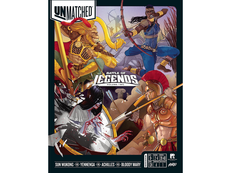 Board Games Restoration Games - Unmatched - Battle of Legends - Volume 2 - Cardboard Memories Inc.