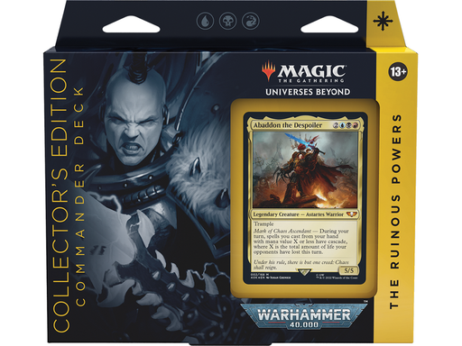 Trading Card Games Magic The Gathering - Warhammer 40k - Commander Deck - Collector Edition - The Ruinous Powers - Cardboard Memories Inc.