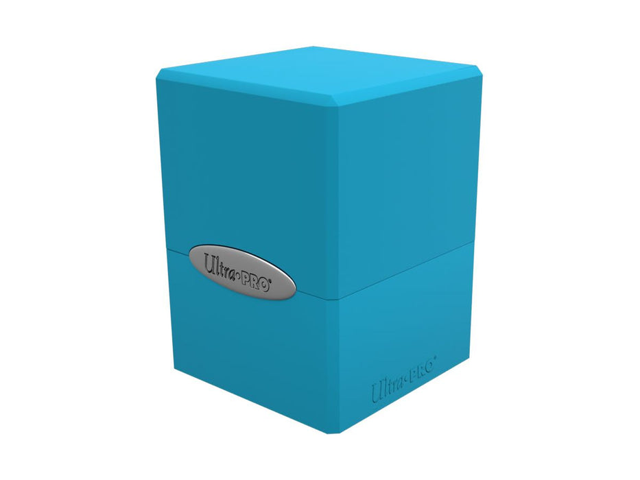 Supplies Ultra Pro - Satin Cube Trading Card Deck Box - Sky Blue - Cardboard Memories Inc.