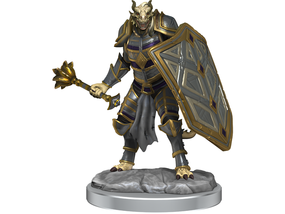 Role Playing Games Wizkids - Dungeons and Dragons - Unpainted Miniature - Nolzurs Marvellous Miniatures - Dragonborn Clerics - 90522 - Cardboard Memories Inc.