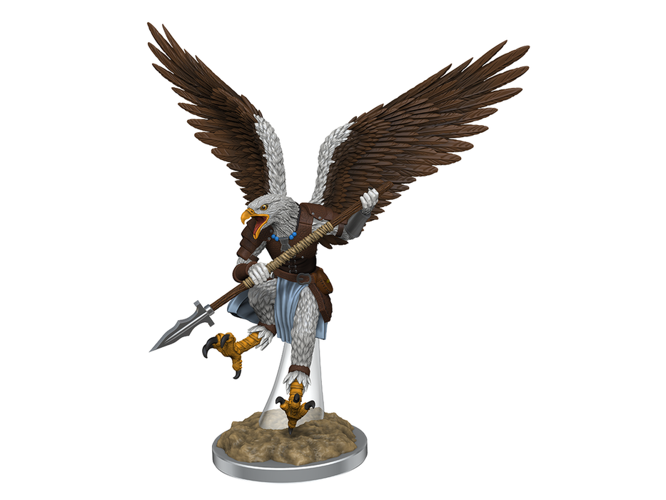 Role Playing Games Wizkids - Dungeons and Dragons - Unpainted Miniature - Nolzurs Marvellous Miniatures - Aarakocra Fighters - 90486 - Cardboard Memories Inc.