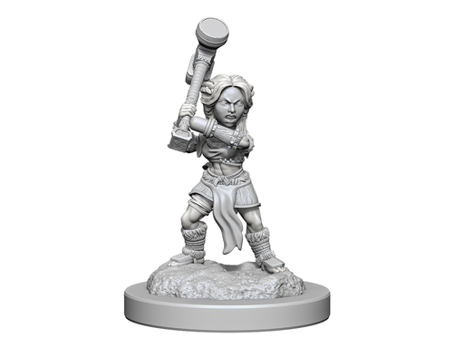 Role Playing Games Wizkids - Dungeons and Dragons - Unpainted Miniature - Nolzurs Marvellous Miniatures - Halfling Barbarians - 90412 - Cardboard Memories Inc.