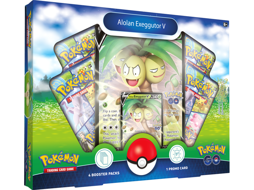 Trading Card Games Pokemon - Pokemon Go - Alolan Exeggutor V - Collection Box - Cardboard Memories Inc.