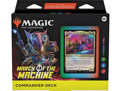 Trading Card Games Magic the Gathering - March of the Machine - Commander Deck - Tinker Time - Cardboard Memories Inc.