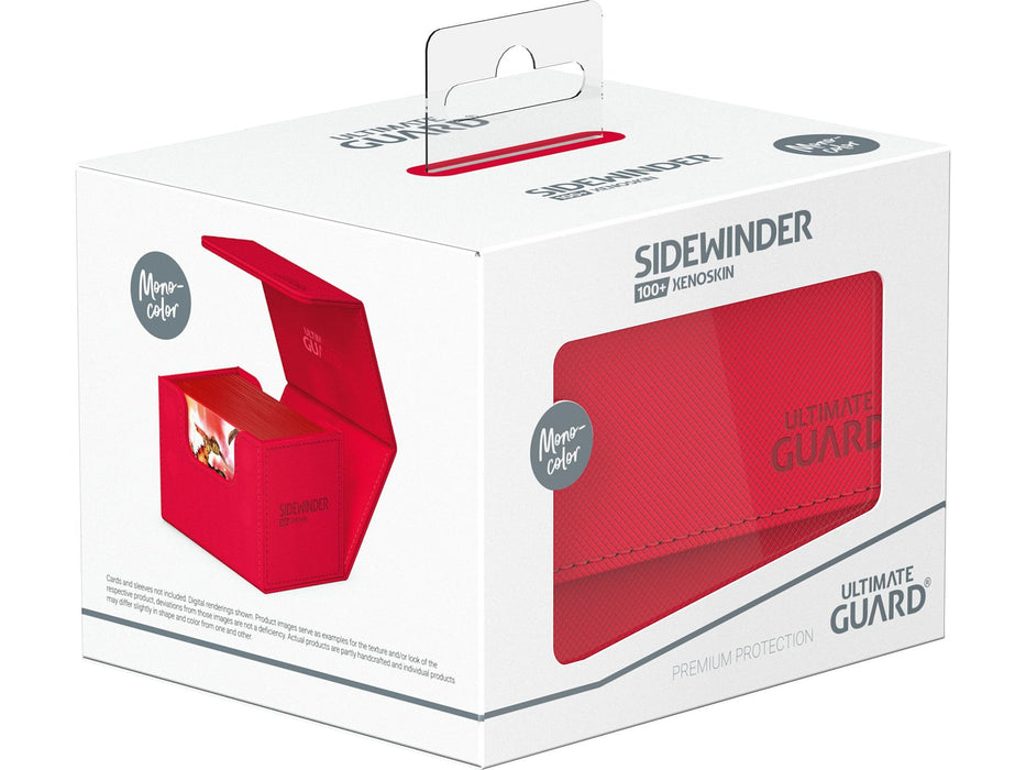 Supplies Ultimate Guard - Sidewinder - Monocolor - Red Xenoskin - 100 - Cardboard Memories Inc.