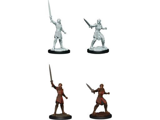 Role Playing Games Wizkids - Critical Roll - Unpainted Miniatures - Human Empire Fighter Female - 90386 - Cardboard Memories Inc.