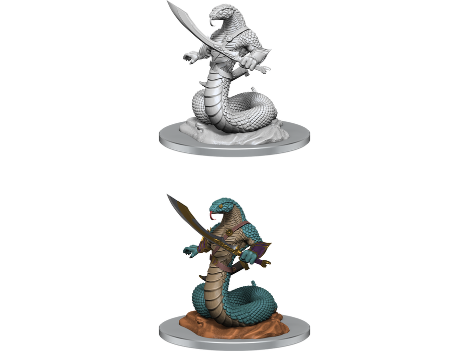 Role Playing Games Wizkids - Dungeons and Dragons - Unpainted Miniature - Nolzurs Marvellous Miniatures - Yuan-Ti Abomination - 90524 - Cardboard Memories Inc.