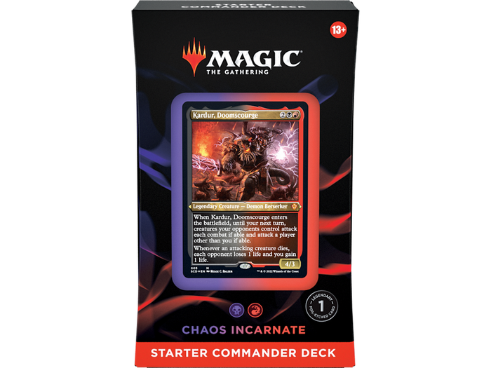 Trading Card Games Magic the Gathering - Starter Commander Deck - Chaos Incarnate - Cardboard Memories Inc.